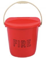 Fire Bucket Red  Plastic