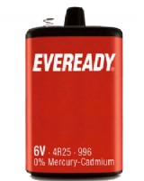 6 Volt Battery 4R25 - PJ 996 Eveready
