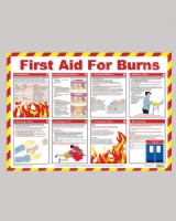 Burns Treatment - Action Wall Chart