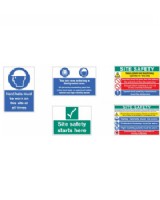 Site Safety Board Pack. Signs On Rigid PVC