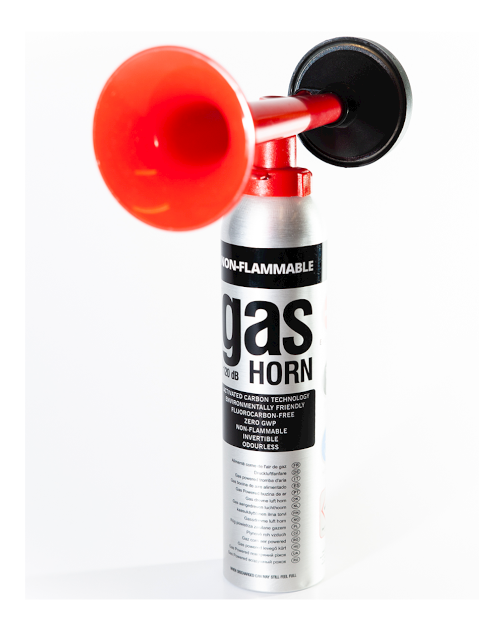 AAB Signal Horn - Loud Fog Horn 106 dB(A) with Non-Flammable Gas, Airhorn,  Football Horn, Gas Fan Fare, Compressed Air Pressure Fanfar, Compressed Air