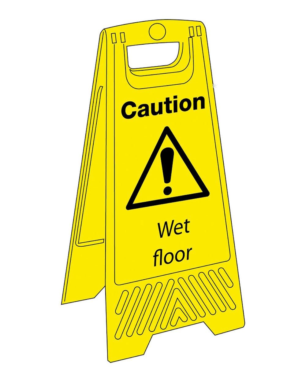 Caution Wet Floor Sign On Folding A Board From Aspli 