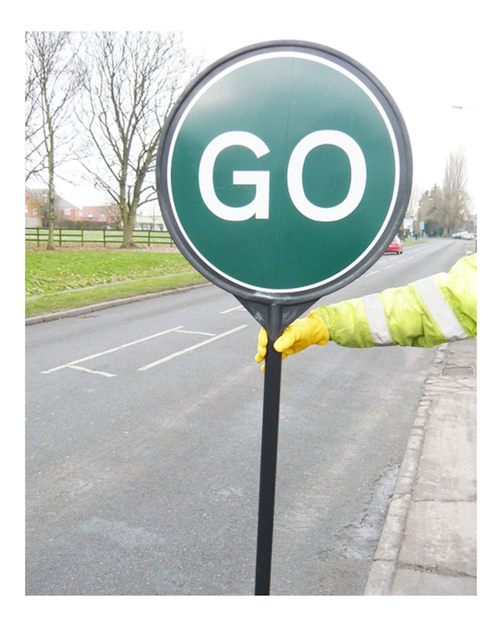 STOP And GO Traffic Sign