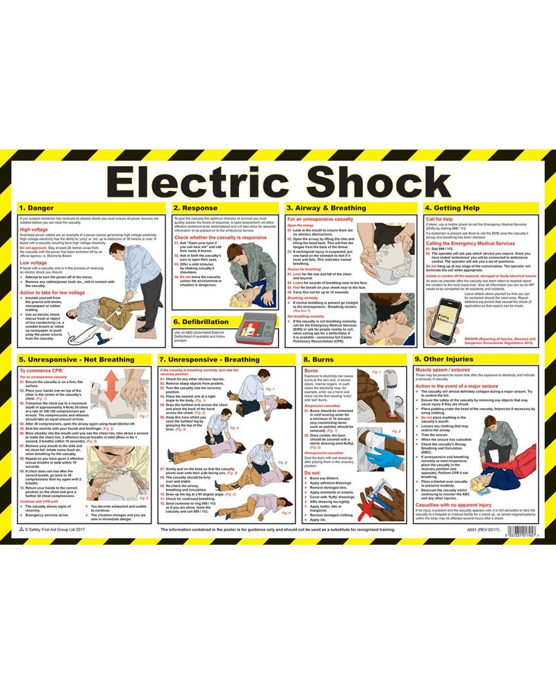 First Aid Chart For Electric Shock