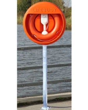 24 Inch Lifebuoy Holder - For 24 Inch Lifebuoys Surface Mounted Post
