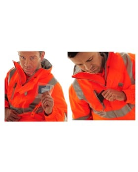 High Visibility Unlined Breathable Bomber Jacket Class 3