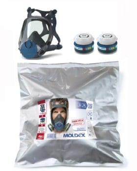 Full Face Mask ABEK1P3 Moldex 9000 Series Readypack 9432