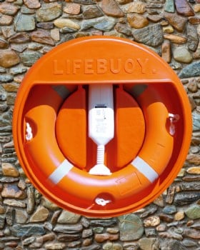 30 Inch Lifebuoy Housing - Wall Mounted