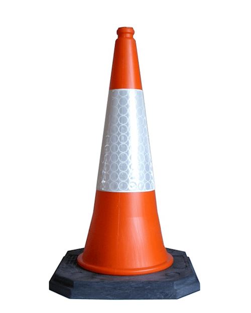 Traffic Road Cone 750 mm Two Piece Chapter 8 Red Book