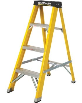 Glass Fibre Step Ladder For Painters & Electricians 4 Step