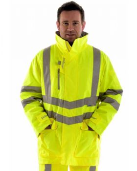 High Visibility Waterproof Storm Coat Class 3