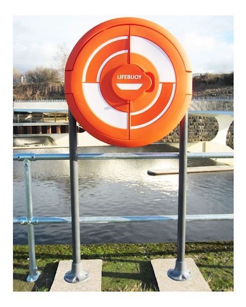 Lifebuoy Cabinet For 30 Inch Lifebuoys - Surface Mounted