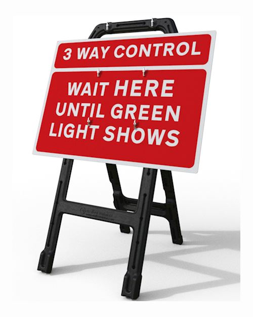 Quickfit 3 Way Control Wait Here Sign Plate (face only)