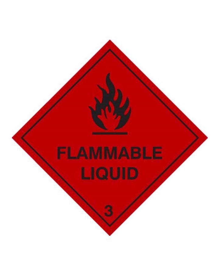 Flammable Liquid Hazard Warning