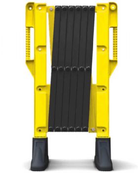 Titan Expander Expanding Barrier Yellow And Black