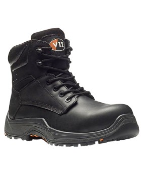 V12 Vtech Safety V6471 ELK Work Chukka Boots Shoes Black Leather Toe Cap Sole UK 