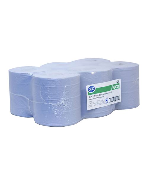 Blue Centrefeed Roll 150m (Pack 6)