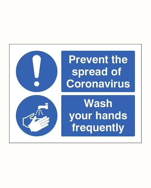 Coronavirus - Wash your Hands Safety Sign