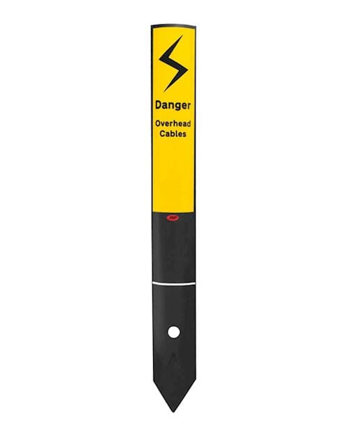 Danger Overhead Cables Marker Post For Verges Etc.