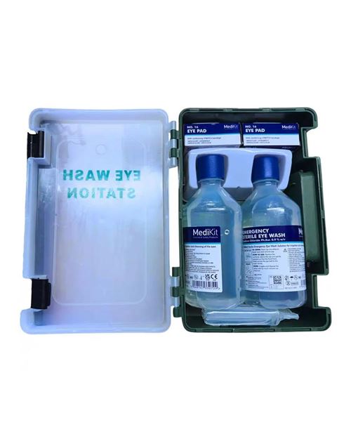 Deluxe Eye Wash Cabinet Station - BSI Compliant