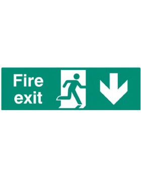 Fire Exit Down Sign