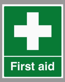First Aid Sign Self Adhesive Vinyl