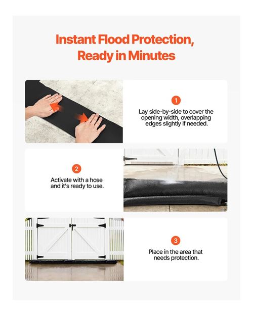 Flood Barrier - 83 x 43cm Pack of 6