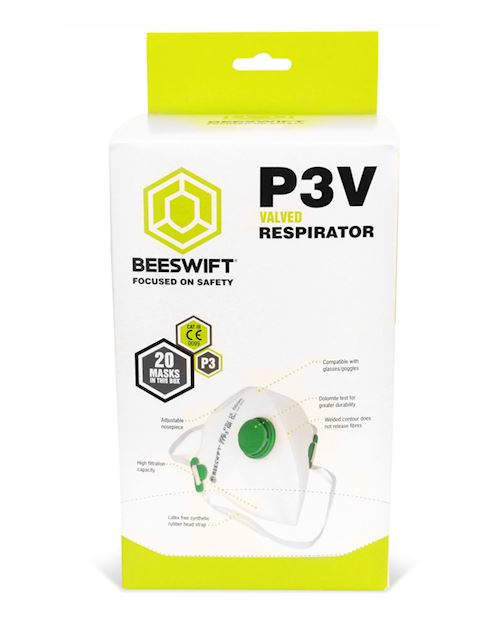 FFP3V Disposable Face Mask Respirator - Box 20