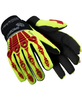 Hexarmor 4036 Impact Glove Hi Vis Chrome Series