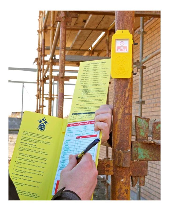 Scaffold Inspection Record Pad - Booklet