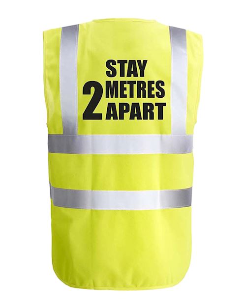 2 Metres Apart Hi-Viz Vest