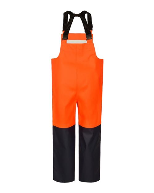 Hi-Vis Bib and Brace Trousers - Heavy PU Quality