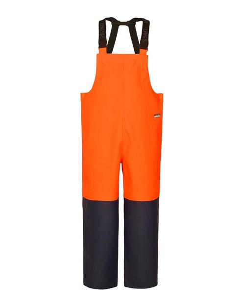 Hi-Vis Bib and Brace Trousers - Heavy PU Quality