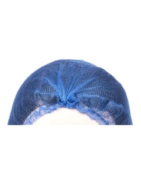 Hair Nets Blue Metal Detectable - Pack Of 100