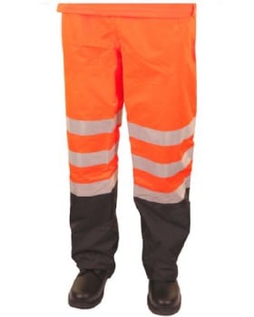 High Visibility Two Tone Orange/ Navy Traffic Belfry Trouser