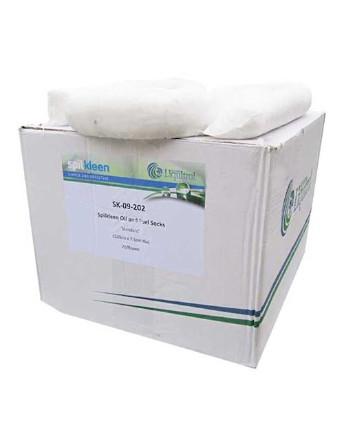 Oil & Fuel Absorbent Socks Box Of 20 By Fosse