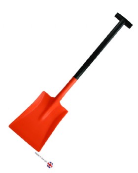  Plastic Shovel Orange - 2 Part