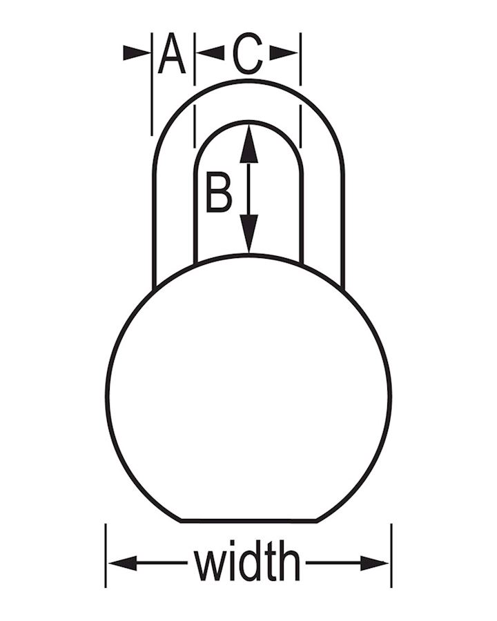 Master Round Padlock 220LH