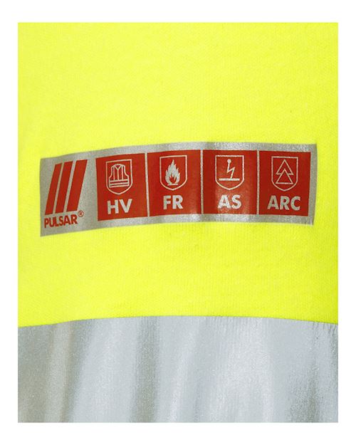 Flame Retardant Anti-Arc High Visibility Long Sleeve Polo Shirt