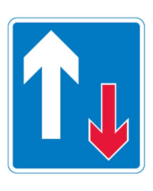 Quickfit Priority Over Oncoming Vehicles Sign Plate (face only)