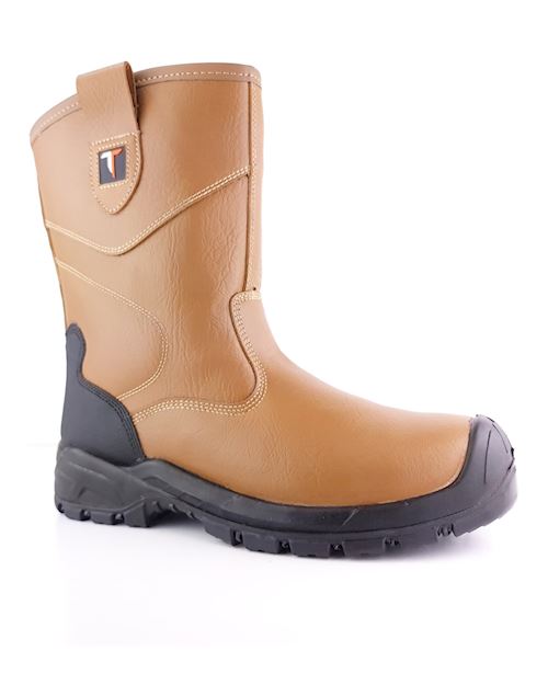 Durus Workwear Stivali Rigger Antitrauma Con Puntale In Acciaio E Pelliccia Interna – Modello SBU01 (Colore: T_DW Rigger Boot SBU0112)