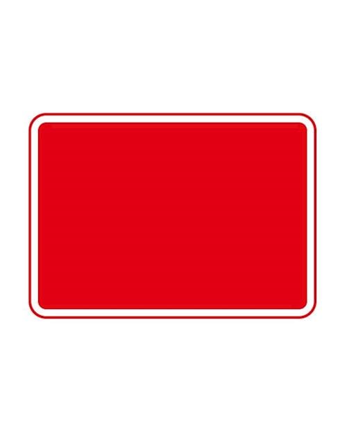 Quickfit Blank Sign Plate Red (face only)