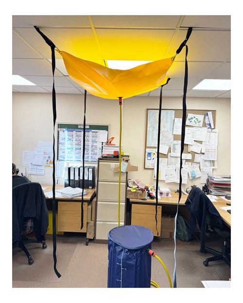 Roof Leak Catcher Kit - Yellow Tarp