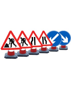 Road Works Chapter 8  Red Book Cone Sign Set
