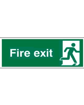 Final Fire Exit Right Sign Pictogram