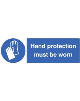 Hand Protection Must Be Worn Sign Self Adhesive Vinyl