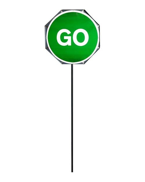 Lollipop Metal Stop And Go Traffic Sign