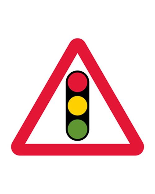 Quickfit Temporary Traffic Lights Sign Plate Chapter 8 Red Book