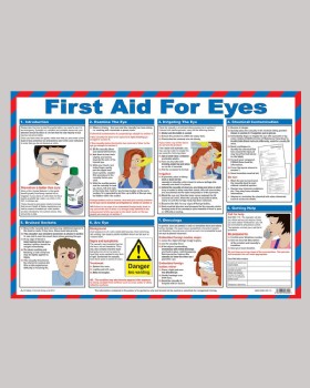 First Aid For Eyes Wall Chart