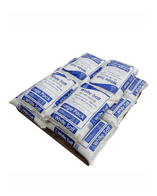 De-Icing White 'Rock' Salt 23.5kg approx. - 1/4 Pallet of 10 Bags